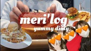 【vlog】ぽっちゃりアラサーの美味しい日常|渋谷で朝活|パンケーキ ハンバーガー🍔|新宿行列のうどん屋さんまで食べまくりの休日