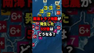 南海トラフが発生した5分後はどうなる？ #都市伝説 #ホラー #雑学