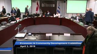 Economic and Community Development Committee - April 3, 2019 - Part 1 of 2