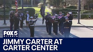 Jimmy Carter arrives at Carter Center to lie in repose | FOX 5 News