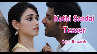 Kathi Sandai Teaser to be released today | Vishal | Tamanna | Vadivelu | Latest Tamil Cinema news