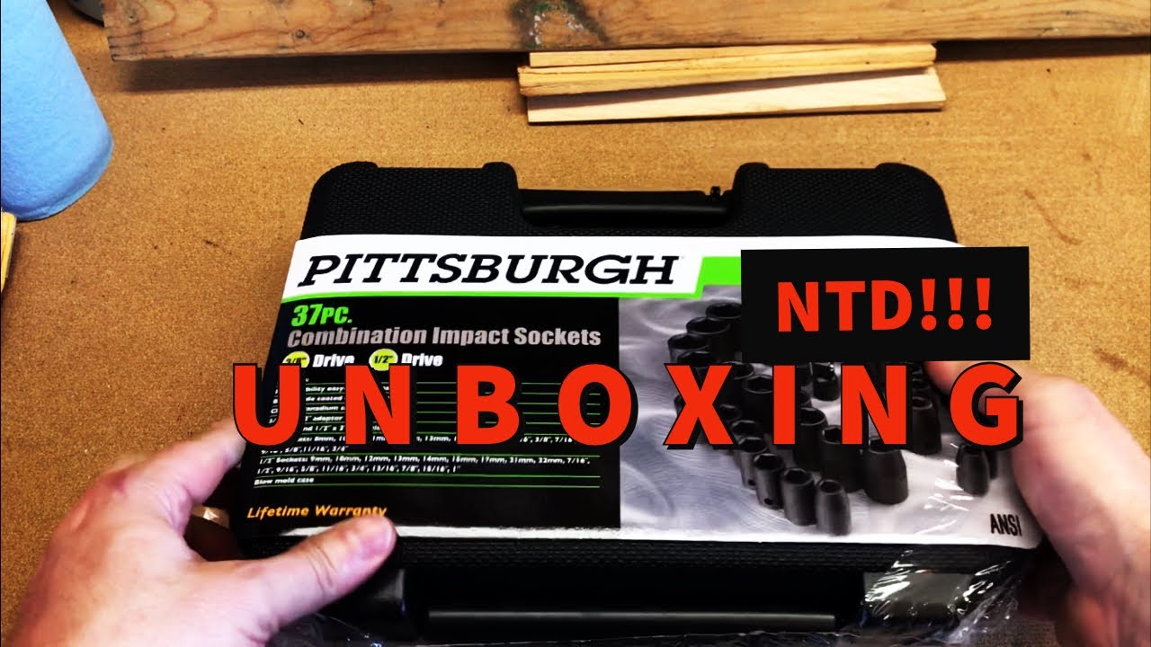 Unboxing And Demo Pittsburgh Impact Socket Set Youtube