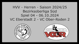 HVV - Herren - Saison 24/25 - Bezirksoberliga Süd - Spiel 04 - VC Eberstadt 2 - VC Ober-Roden 2