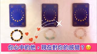 愛情塔羅占卜-「你心中的他，現在對你的感覺?」❤️🌹💕💐🥰 (有字卡)(無時間限制) (三選項) Love Tarot  Reading Pick a Card