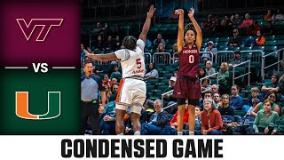 Virginia Tech vs. Miami Condensed Game | 2024-25 ACC Women's Basketball