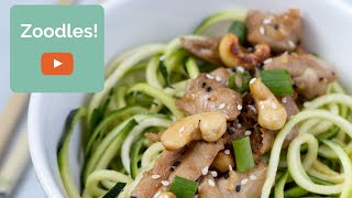 How to Use a Mandoline // ZUCCHINI SPAGHETTI