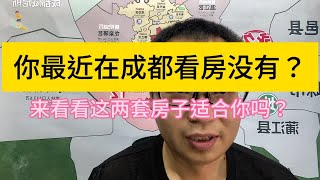 最近大家有没有在看成都的房子，来看看这两套房子适合你不？