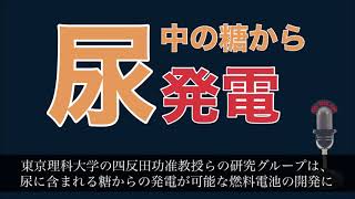 【最新研究】尿中の糖から発電できる燃料電池の開発に成功