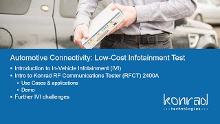 Automotive Connectivity: Low Cost Infotainment Test | KONRAD TECHNOLOGIES