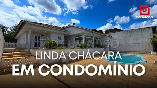 Linda chácara em condomínio com segurança 24 horas!