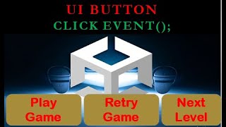 How To Call a Function from Script Using Button On Click Event||Button click Method || in Unity 3D