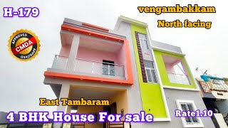 independent House for sale in East Tambaram vengambakkam|4bhk|North facing|H-179....