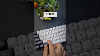 Cycling _ Typing Trick!! ( Code 1F6B4) | #keyboard #asmr #trick