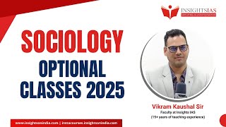 [ Class 1] Sociology Optional Classes for UPSC CSE 2025 by Mr. Vikram