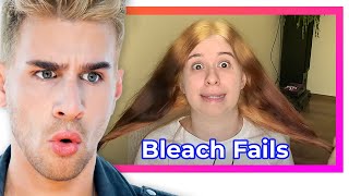 Hairdresser Reacts To Hair Bleach Fails