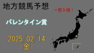 地方競馬予想　2025/2/14　船橋11R [バレンタイン賞]