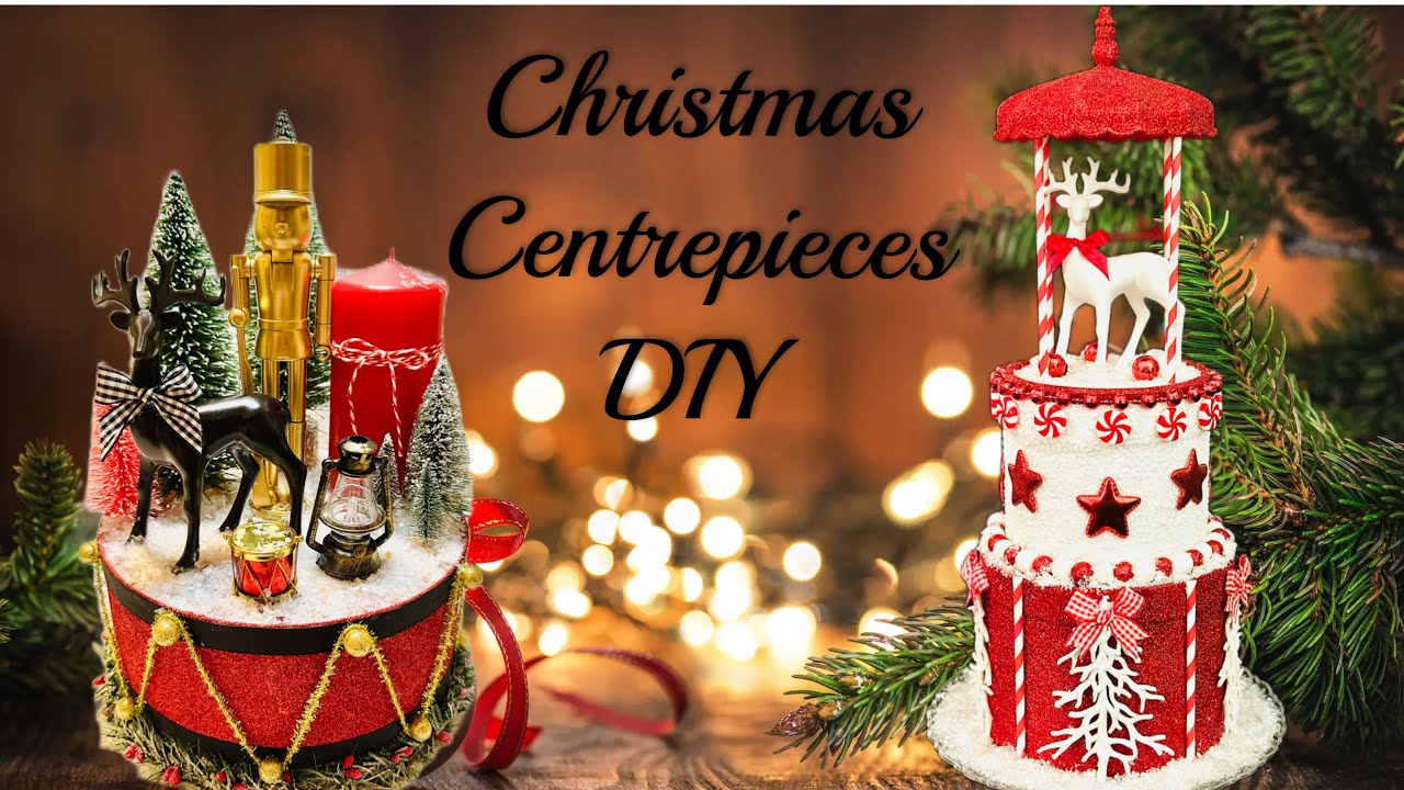 Diy Christmas Centrepieces Youtube