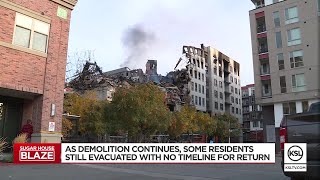 Some Sugar House fire evacuees still not allowed back as demolition continues