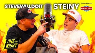 Stevewilldoit Crashes Out On Steiny! | One Night with Steiny