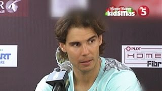 INT'L TENNIS STAR RAFAEL NADAL, NAG-ENJOY SA PAGLALARO SA PILIPINAS