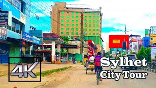 Sylhet City Tour 4K | Driving Zindabazar - Medical - Bhagbari - PoliceLines - Baruthkhana \u0026 More