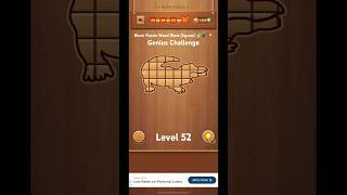 Block Puzzle Wood Blast (Jigsaw) 🧩🪵💥 Genius Challenge Level 52 #games #jigsaw #shorts