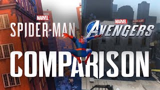Insomniac Spider-Man  vs Crystal Dynamics' Avengers Comparison