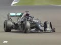 Lewis Hamilton's last lap at the British F1 GP  - with a flat tire