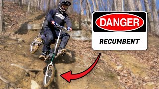 Riding A Recumbent Bike Down Horseface! - (Windrock Bike Park)