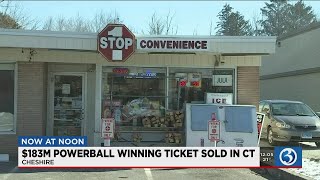 VIDEO: Estimated $183 million winning Powerball ticket sold in Cheshire