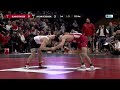 125 lbs rutgers dean peterson vs.indiana s blaine frazier big ten wrestling jan. 12 2024