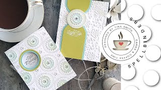 Let Your 3D Embossing Folders Do all the Work! | Spellbinders Mandala Blooms