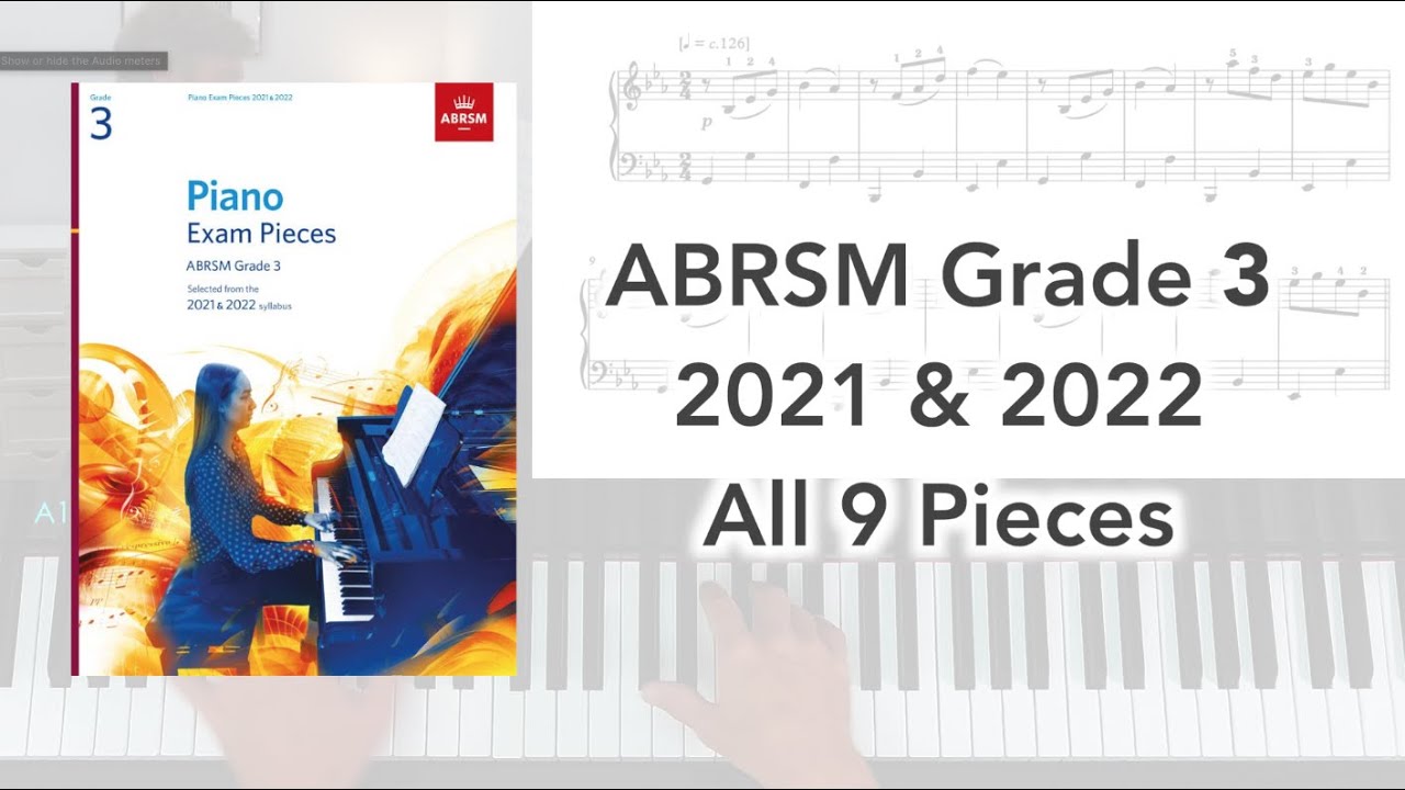 ABRSM Grade 3 Piano (2021 & 2022): All 9 Pieces - YouTube