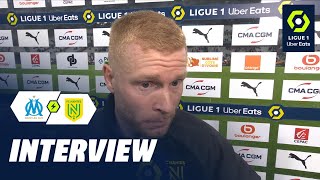 Interview de fin de match : OLYMPIQUE DE MARSEILLE - FC NANTES (2-0) / 2023-2024