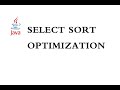 Java Algorithm - Select Sort Optimization (Java)