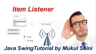 #15.2 Java Swing Tutorial | ItemListener on JRadioButtons | How to add itemlistener with radiobutton