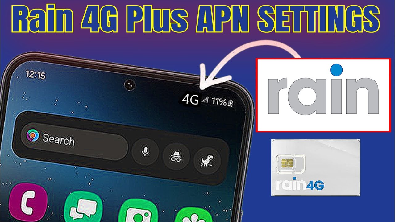 Rain 4G Plus APN Settings | Rain Sim Card Activate - YouTube