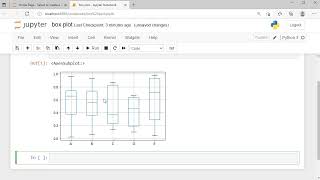 Boxplot python in jupyter notebook