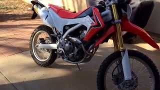 2014 crf250l stock exhaust vs full fmf power bomb with fmf powercore4