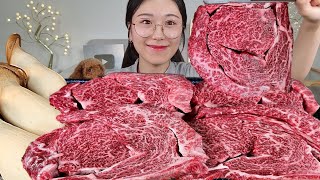 ASMR 새벽에 40만원 플렉스🫠 한우투뿔 꽃등심 2kg 리얼먹방 :) the best beef sirloin 2kg MUKBANG