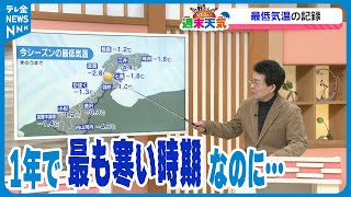 【天気解説】1年で“最も寒い時期”というものの今季は…