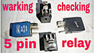 How To Test and Diagnose Relays and wiring 5 pin Relay working in checking