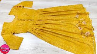 Very Easy Pleated Kurti Cutting and Stitching | Kurti cutting and stitching by Chandigarh Boutique