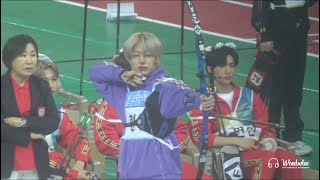 [4K] 191216 몬스타엑스 형원 아육대 양궁 (MONSTA X HYUNGWON Archery focus FanCam)