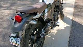 Lifan KPM200 Custom Exhaust Cold Start + Accelerations