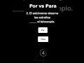 Por vs Para Practice | Spanish Practice Quiz