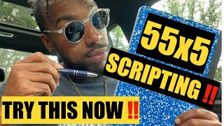 HOW TO DO THE POWERFUL 55x5 MANIFESTATION /SCRIPTING TECHNIQUE 📖 🖊🔥 | MUST TRY IMMEDIATELY ‼️