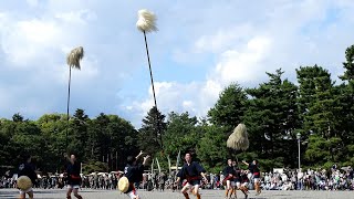 京都・時代祭の毛槍（けやり）