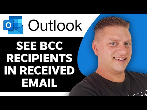 How to see BCC Recipients in Received Email in Outlook | Outlook Tips and Tricks 2025