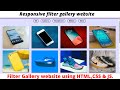 How To Create a Portfolio Filter Gallery using HTML CSS & js | Free source code Link in Description.